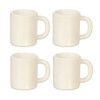 OakridgeStores.com | Aztec - Large White Mugs - Set of 4 - 1:12 Scale Dollhouse Miniature - G7323LG
