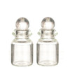 OakridgeStores.com | Aztec - Glass Bottle with Lid, 24mm, 2 Pack - 1" Scale Dollhouse Miniature - G7391
