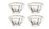 OakridgeStores.com | Aztec - Small Clear Bowls - Set of 4 - 1:12 Scale Dollhouse Miniature Dinnerware - G7438