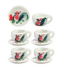 OakridgeStores.com | Aztec - Ceramic Cups and Saucers - 10 Piece Set - 1:12 Scale Dollhouse Miniature - G7567