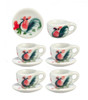 OakridgeStores.com | Aztec - Ceramic Cups and Saucers - 10 Piece Set - 1:12 Scale Dollhouse Miniature - G7567