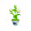 OakridgeStores.com | Aztec - White Rose in Pot - 1:12 Scale Dollhouse Miniature Plant - G7569