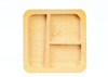 OakridgeStores.com | Aztec - Wooden Partitioned Serving Tray, Oak - 1:12 Scale Dollhouse Miniature - G7757