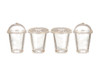 OakridgeStores.com | Aztec - Glasses Set - 2 Round Top, 2 Flat Top, 4 Pieces - 1:12 Scale Dollhouse Miniature - G7764