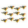 OakridgeStores.com | Aztec - Western Tanager Birds - 12 Pieces - 1:12 Scale Dollhouse Miniature Figures - G8309