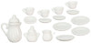 OakridgeStores.com | Aztec - Porcelain Tea Set - White - 17 Pieces - 1:12 Scale Dollhouse Miniature - G8465