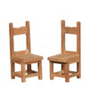 OakridgeStores.com | Aztec - Unfinished Chairs - Set of 2 - 1" Scale Dollhouse Miniature Furniture - GW121