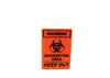 OakridgeStores.com | Aztec - Quarantine Area Wall Sign - 1:12 Scale Dollhouse Miniature - MM0107