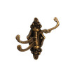 OakridgeStores.com | Aztec - Triple Coat Hook - Antique Brass - 1" Scale Dollhouse Miniature Hardware - S1902