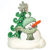 OakridgeStores.com | Aztec - Green Snowman - 1" Scale Dollhouse Miniature - SH0137