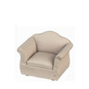 OakridgeStores.com | Aztec - Gray Armchair - Living Room Chair - 1" Scale Dollhouse Miniature - T2028