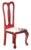 OakridgeStores.com | Aztec - Side Chair - Mahogany Dining Room Furniture - 1" Scale Dollhouse Miniature - T3348 717425533487