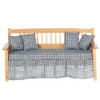 OakridgeStores.com | Aztec - Daybed - Oak Bedroom Bed - 1" Scale Dollhouse Miniature - T4207