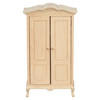 OakridgeStores.com | Aztec - Victorian Wardrobe - Unfinished Bedroom Furniture - 1:12 Scale Dollhouse Miniature - T4627
