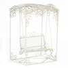 OakridgeStores.com | Aztec - White Swing Set - Garden & Outdoor - 1" Scale Dollhouse Miniature - T5026