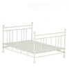 OakridgeStores.com | Aztec - Bedroom Double Bed Frame - White - 1" Scale Dollhouse Miniature - T5029