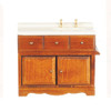 OakridgeStores.com | Aztec - Kitchen Sink, Walnut - 1:12 Scale Dollhouse Miniature - T6555 717425665553