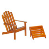 OakridgeStores.com | Aztec - Adirondack Chair with Stool - Outdoor Furniture Set - 1" Scale Dollhouse Miniature - T6706