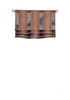 OakridgeStores.com | Barbara Obrien - Roman Shade - Stripe Pattern - 1" Scale Dollhouse Miniature Window Treatment - 70018 731851700183