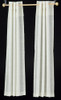 OakridgeStores.com | Barbara Obrien - White Modern Tab Curtain - 1:12 Scale Dollhouse Miniature - 90018