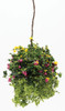 OakridgeStores.com | Creative Accents - CABL - Hanging Basket - Love You Hot Pink, Large - 1 Scale Dollhouse Miniature Plant - HBL34 783970803375