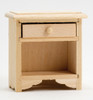 OakridgeStores.com | Classics Dollhouse - Night Stand - Unfinished - 1:12 Scale Dollhouse Miniature - 08615 731851086157