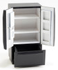 OakridgeStores.com | Classics Dollhouse - Modern Refrigerator with Bottom Freezer, Black - 1" Scale Dollhouse Miniature Appliance - 10126 731851101263