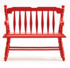 OakridgeStores.com | Classics Dollhouse - Deacon Bench - Red - 1" Scale Dollhouse Miniature - 10525 731851105254