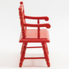 OakridgeStores.com | Classics Dollhouse - Deacon Bench - Red - 1" Scale Dollhouse Miniature - 10525 731851105254