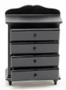 OakridgeStores.com | Classics Dollhouse - Chest of Drawers - Black - 1:12 Scale Dollhouse Miniature - 12035 731851120356