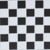 OakridgeStores.com | Famous Flooring - Black & White Tile Floor Sheet 11 x 15.5 in 1/4" Square 1" Scale Dollhouse 60615 731851606157