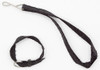 OakridgeStores.com | International Miniatures - Black Dog Leash and Collar - 1:12 Scale Dollhouse Miniature - 65471 731851654714