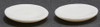 OakridgeStores.com | International Miniatures - Plain White Plates - Dinnerware, Set of 2 - 1:12 Scale Dollhouse Miniature - 65636 731851656367