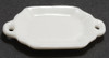 OakridgeStores.com | International Miniatures - White Serving Plate with Handles - Dinnerware Serving Tray - 1:12 Scale Dollhouse Miniature - 65640 731851656404