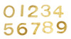 OakridgeStores.com | International Miniatures - Brass Numbers 0-9 - 1:12 Scale Dollhouse Miniature Hardware - 65692 731851656923