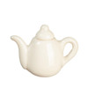 OakridgeStores.com | International Miniatures - Porcelain Teapot with Lid - White - 1:12 Scale Dollhouse Miniature - 65696 731851656961