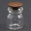 OakridgeStores.com | International Miniatures - Glass Jar with Dark Walnut Brown Lid - 1 Scale Dollhouse Miniature - 65729 731851657296