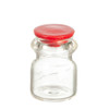 OakridgeStores.com | International Miniatures - Glass Jar with Red Lid - 1 Scale Dollhouse Miniature - 65731 731851657319