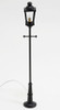 OakridgeStores.com | Miniature House - Coach Light Yard Lamp, Black, 6 inches, 12 Volt - 1" Scale Dollhouse Miniature - 13019 783970130198