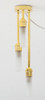 OakridgeStores.com | Miniature House - 3 Ceiling Light with Frosted Tube Shade, Brass, 12 Volt - 1:12 Scale Dollhouse Miniature Light - 14024 783970140241
