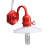 OakridgeStores.com | Miniature House - Outdoor Security Light, Red, 12 Volt - 1:12 Scale Dollhouse Miniature Light - 45122 783970451224