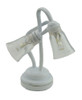 OakridgeStores.com | Miniature House - LED Battery Dual Shade Desk Lamp w/ Wand, White, CR1632, 3 Volt - 1 Scale Dollhouse Miniature Light - 51035 783970510358