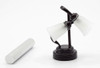 OakridgeStores.com | Miniature House - LED Battery Dual Shade Desk Lamp w/ Wand, Black, CR1632, 3 Volt - 1 Scale Dollhouse Miniature Light - 51035BK