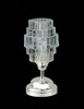 OakridgeStores.com | Miniature House - LED Battery Modern Silver Art Deco Table Lamp w/ Wand, CR1632, 3 Volt - 1 Scale Dollhouse Miniature Light - 51041 783970510419