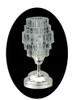 OakridgeStores.com | Miniature House - LED Battery Modern Silver Art Deco Table Lamp w/ Wand, CR1632, 3 Volt - 1 Scale Dollhouse Miniature Light - 51041 783970510419