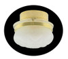 OakridgeStores.com | Miniature House - LED Frosted Round Ceiling Light w/ Wand, Brass - 1:12 Scale Dollhouse Miniature - 54010 783970540102