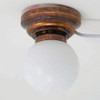 OakridgeStores.com | Miniature House - Ceiling Globe Light - Bronze - 1:12 Scale Dollhouse Miniature Light - 809 783970008091
