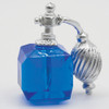 OakridgeStores.com | Multi Minis - Square Perfume Bottle with Atomizer - Blue - 1:12 Scale Dollhouse Miniature - 3892B 749939623583