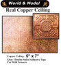 OakridgeStores.com | World Miniatures - Copper Ceiling - Building Materials Panel - 1:24 Scale Dollhouse Miniature - 24360