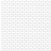 OakridgeStores.com | World Miniatures - Subway Tile Sheet - White, Small - for All Scales Dollhouse Miniature Flooring - 24978S
